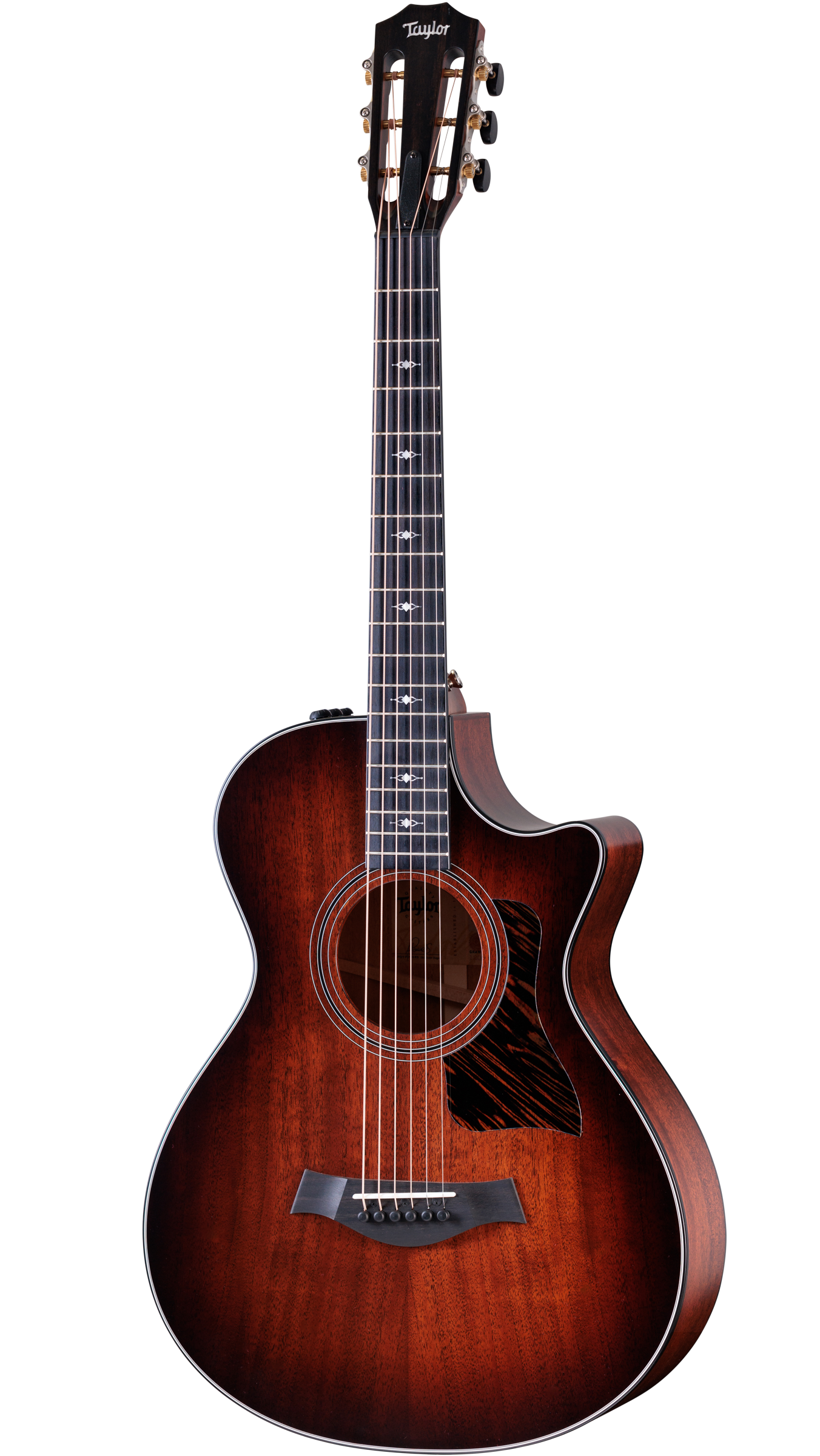 Full frontal of Taylor 322ce 12-Fret V-class.