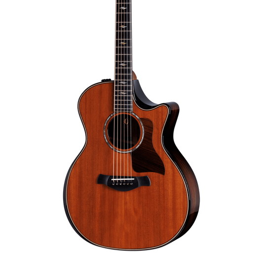 Front of Taylor 50th Anniversary 814ce Builder's Edition Sinker Redwood Top.