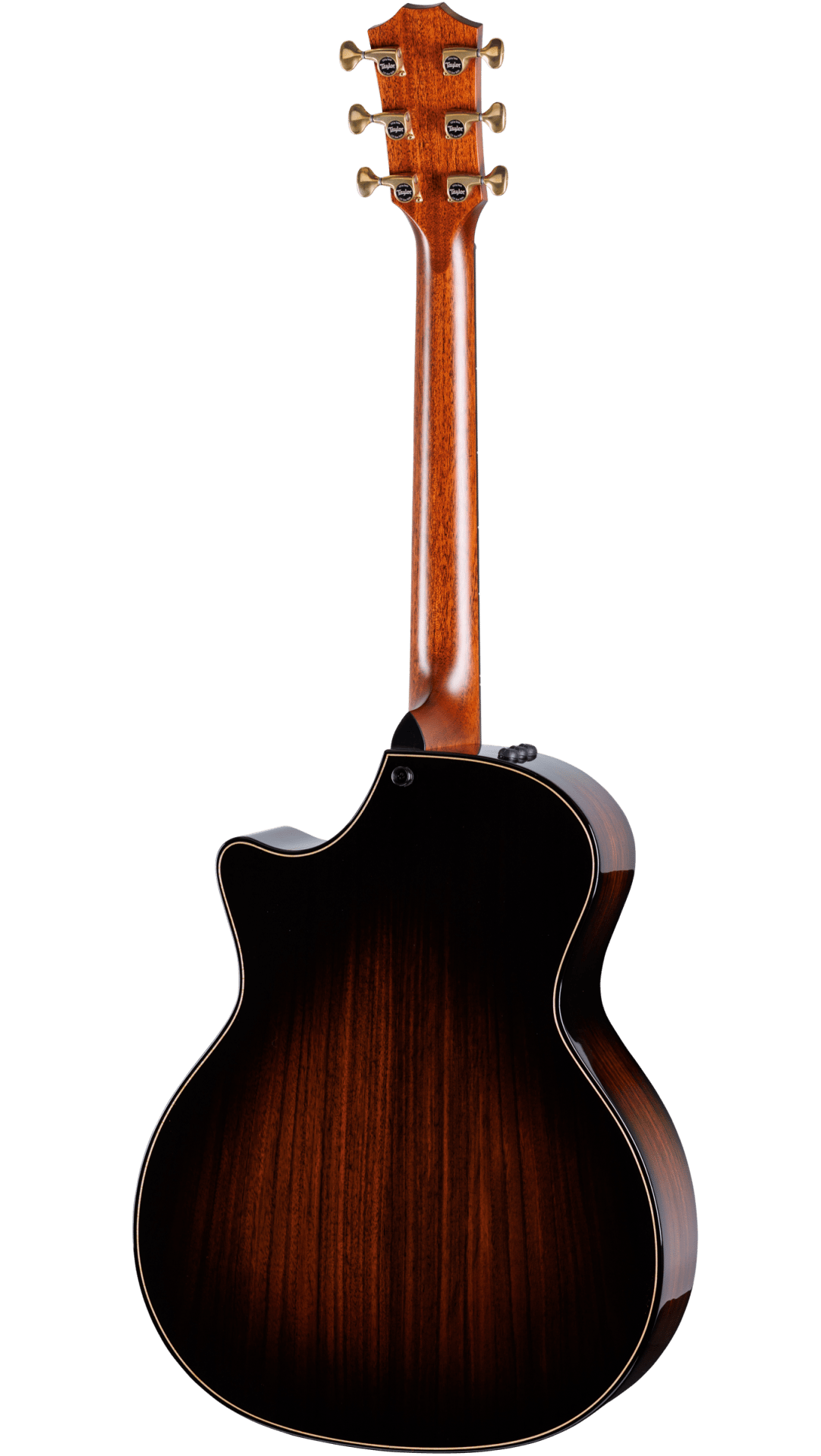 Back of Taylor 50th Anniversary 814ce Builder's Edition Sinker Redwood Top.