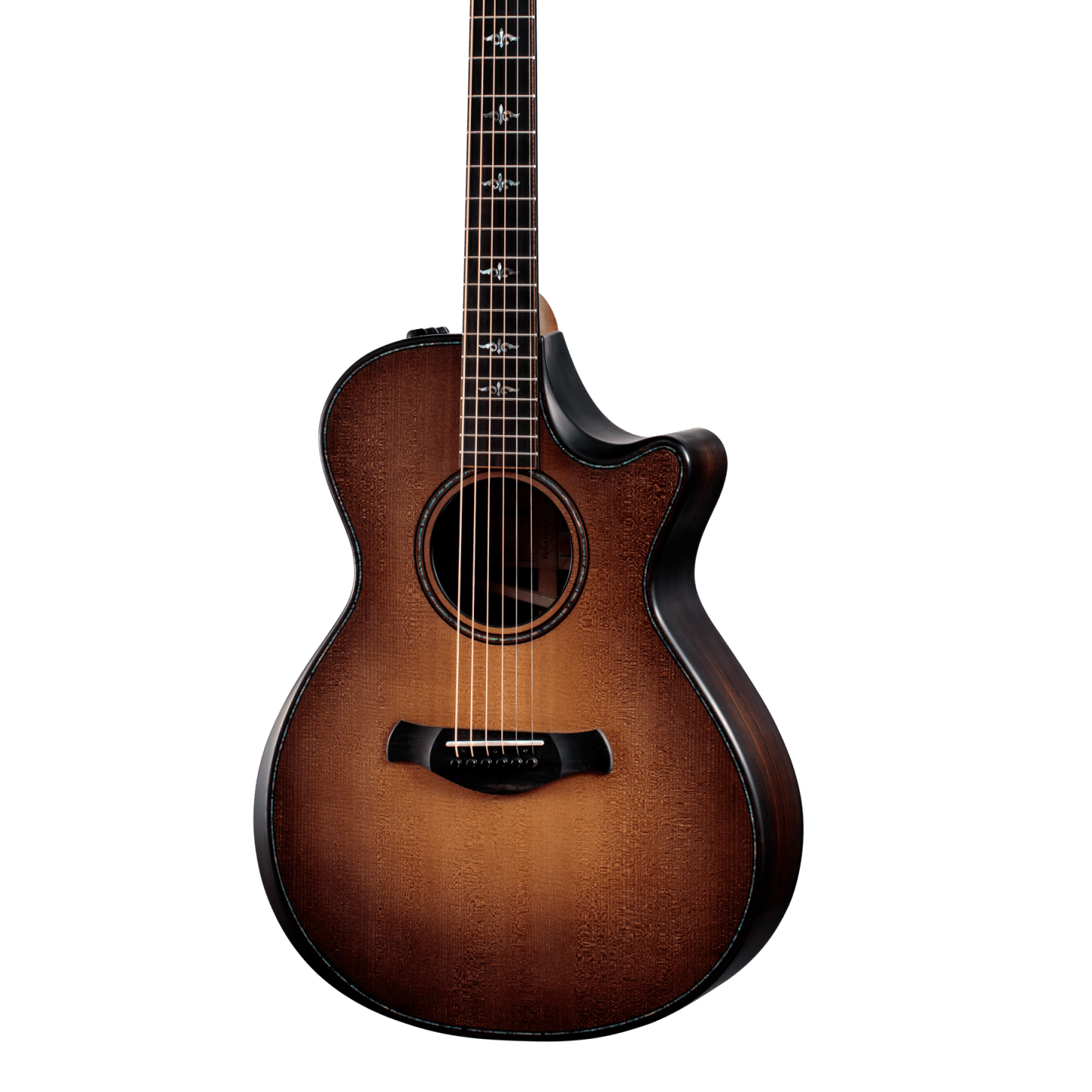 Front of Taylor Builders Edition 912ce WHB V-Class Bracing Wild Honey Burst.