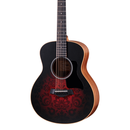 Front of Taylor GS Mini-e Special Edition Victorian Burst.
