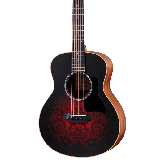 Front of Taylor GS Mini-e Special Edition Victorian Burst.
