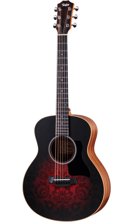 Full frontal of Taylor GS Mini-e Special Edition Victorian Burst.