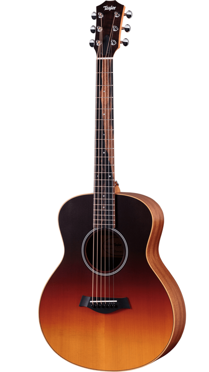 Full frontal of Taylor GS Mini-e Sunset Fade Special Edition.