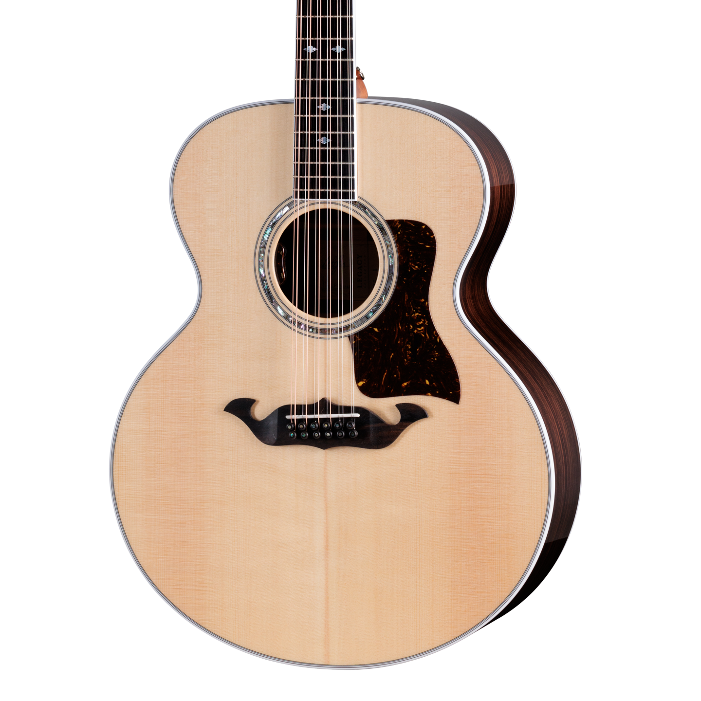 Front of Taylor Legacy 855e 12 String Natural.