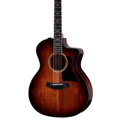 Front of Taylor 224ce-K DLX Shaded Edge Burst.