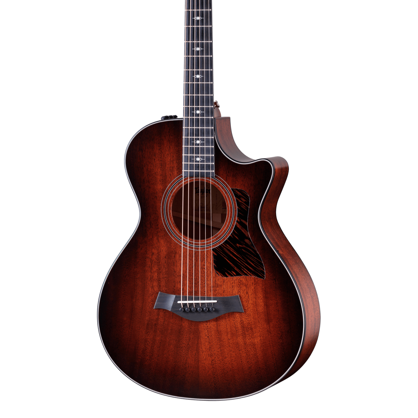 Front of Taylor 322ce 12-Fret V-class.