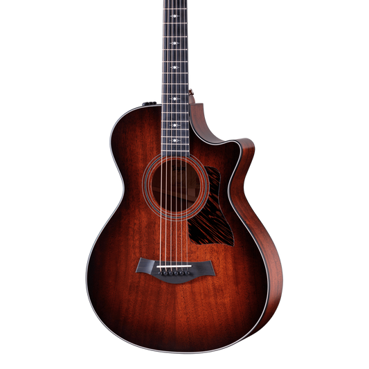 Front of Taylor 322ce 12-Fret V-class.