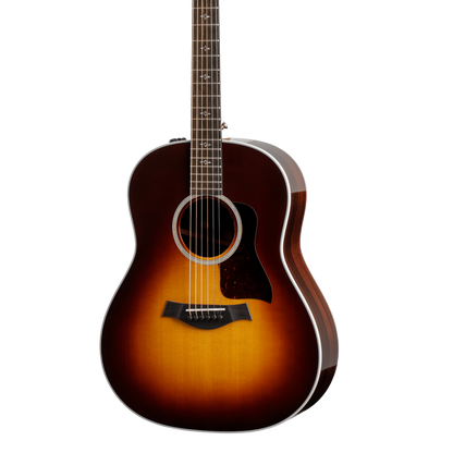 Front of Taylor 417e-R Tobacco Sunburst V-Class bracing.