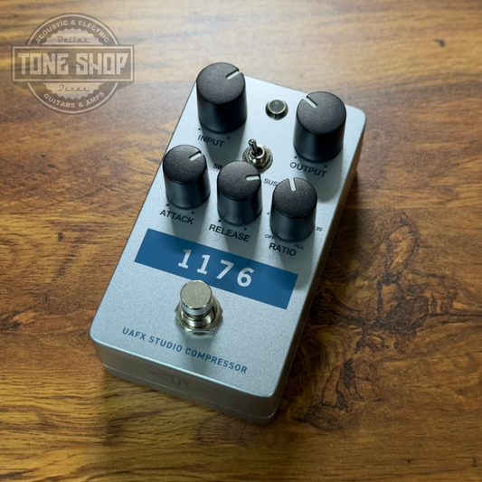 Top of Used Universal Audio 1176 Compressor Pedal.