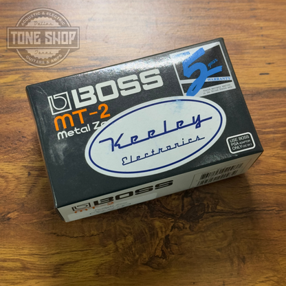 Box for Used Boss MT-2 Keeley Twilight Zone Mod w/box.