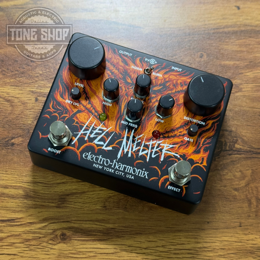 Top of Used Electro-Harmonix Hell Melter.