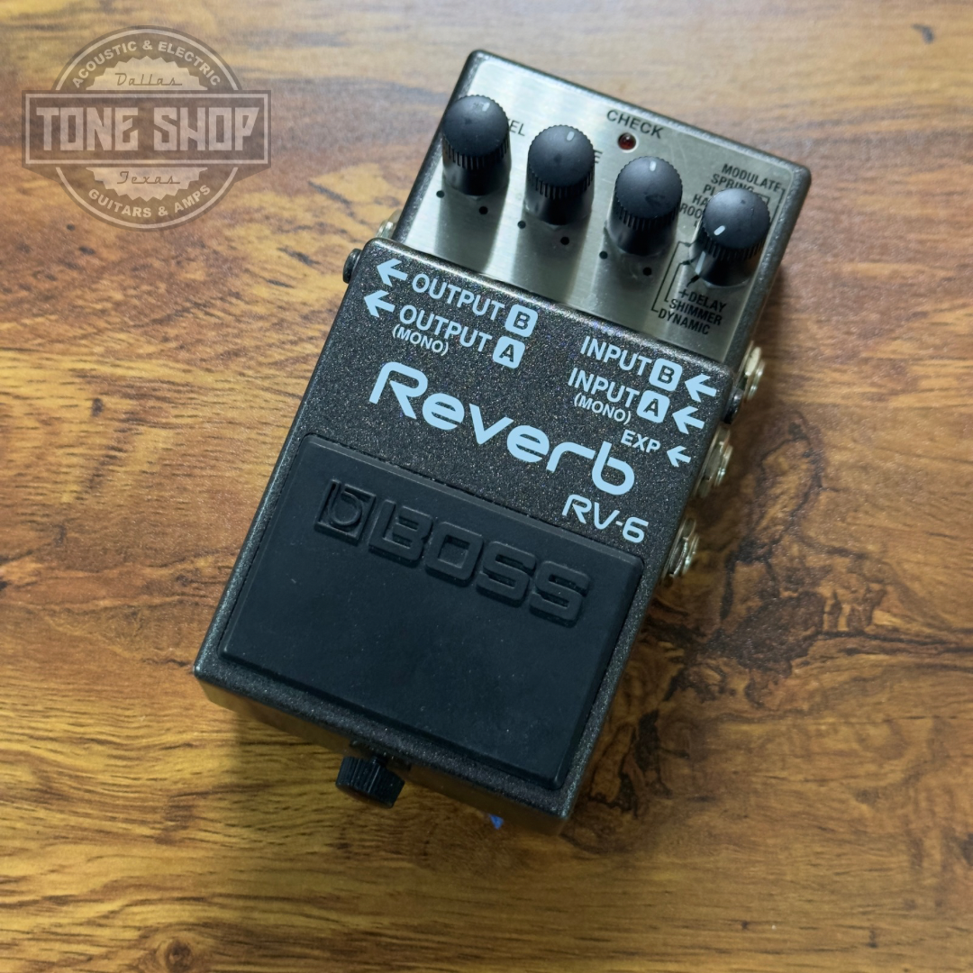 Top of Used Boss RV-6 Reverb.