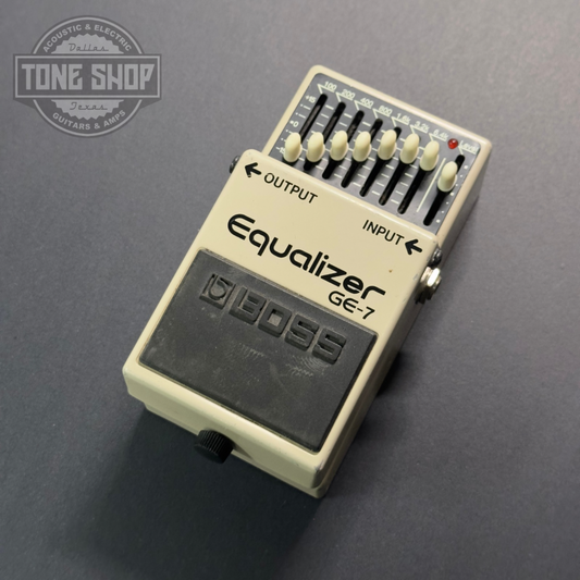 Top of Used Boss GE-7 Equalizer.