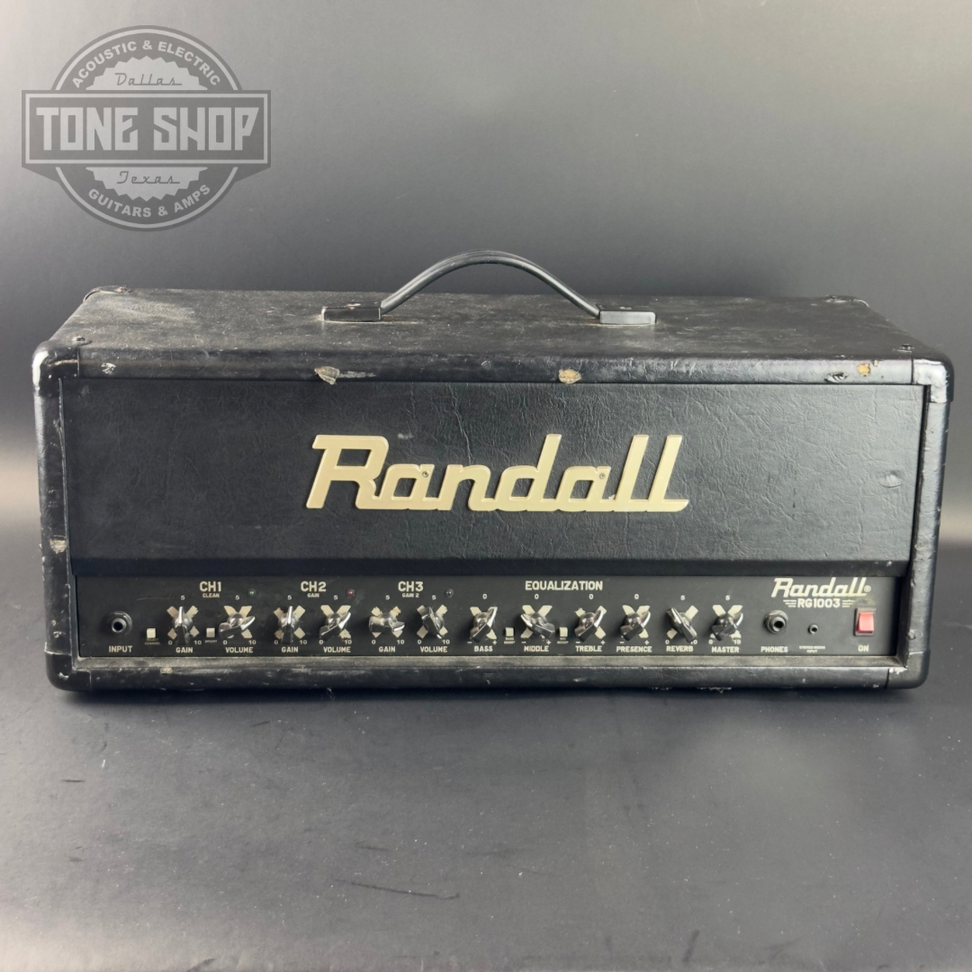 Front of Used Randall RG1003H 100w Head.