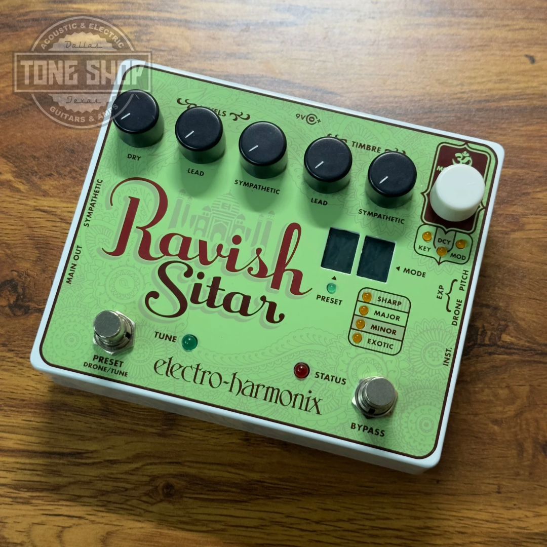 Top of Used Electro-Harmonix Ravish Sitar w/box.