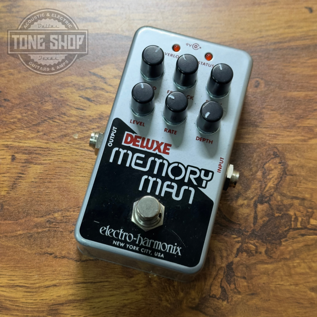 Top of Used EHX Nano Deluxe Memory Man w/box.