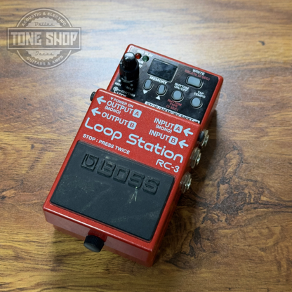 Top of Used Boss RC-3 Looper.