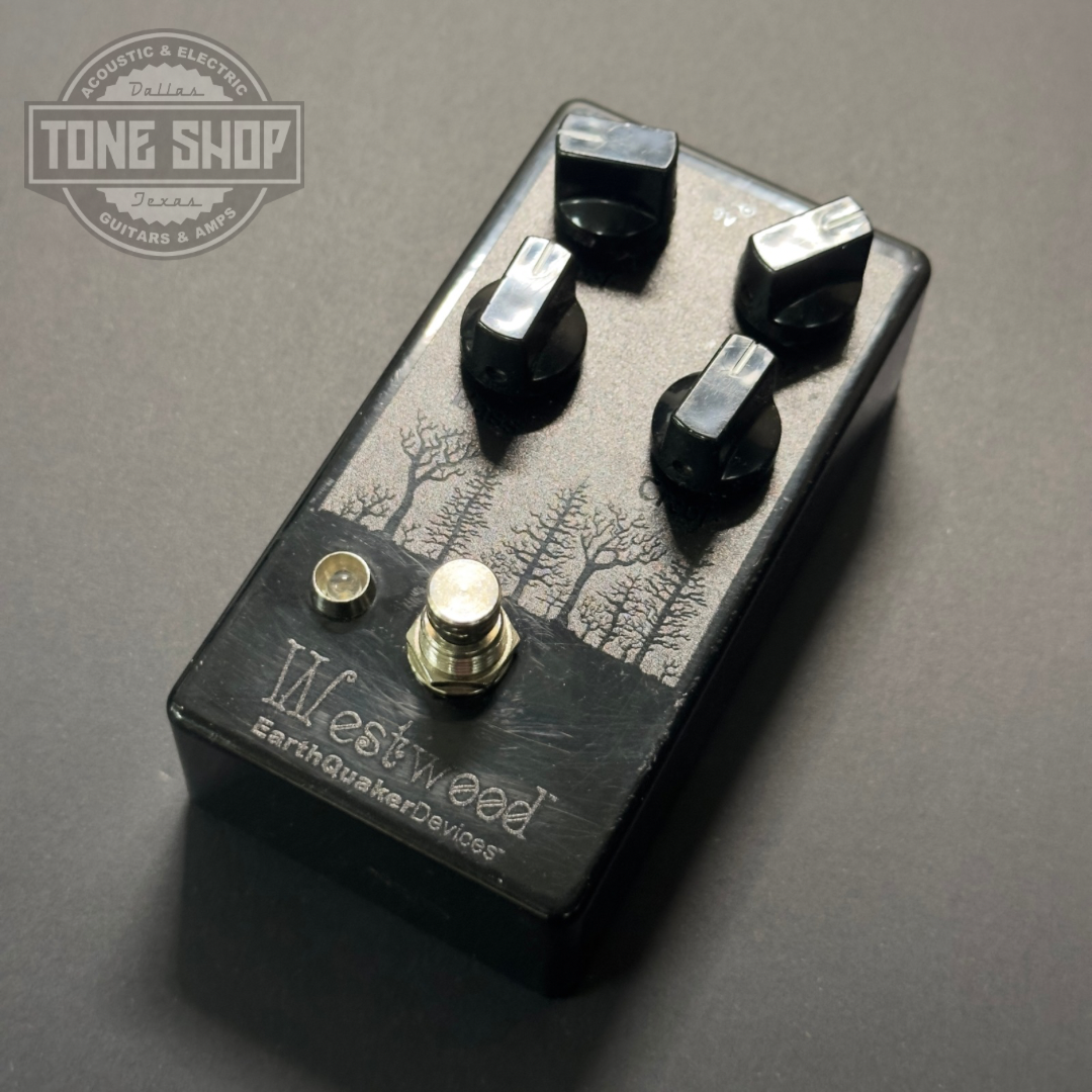 Top of Used Earthquaker Devices Westwood Blacked Out w/box.