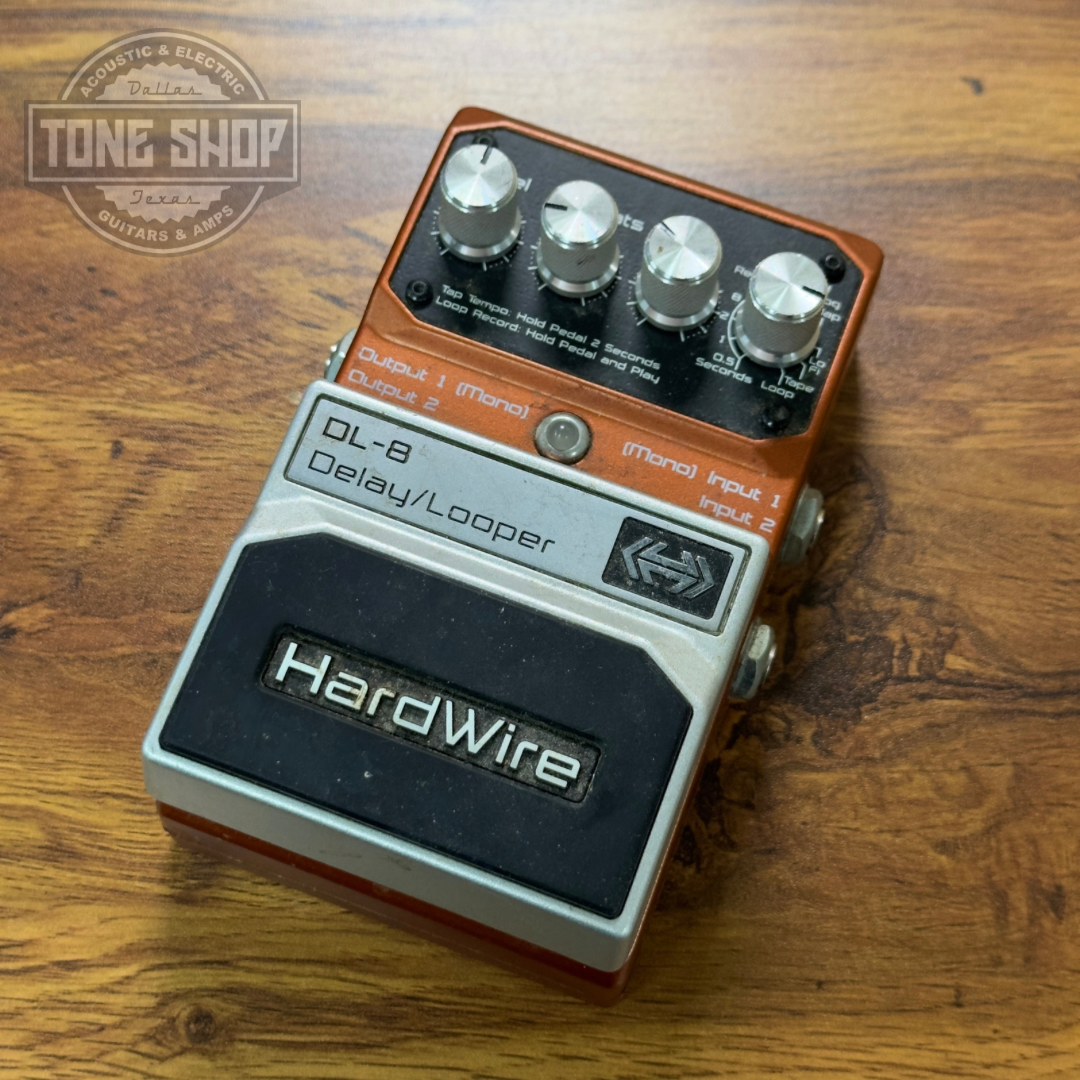 Top of Used Digitech Hardwire DL-8 Delay.