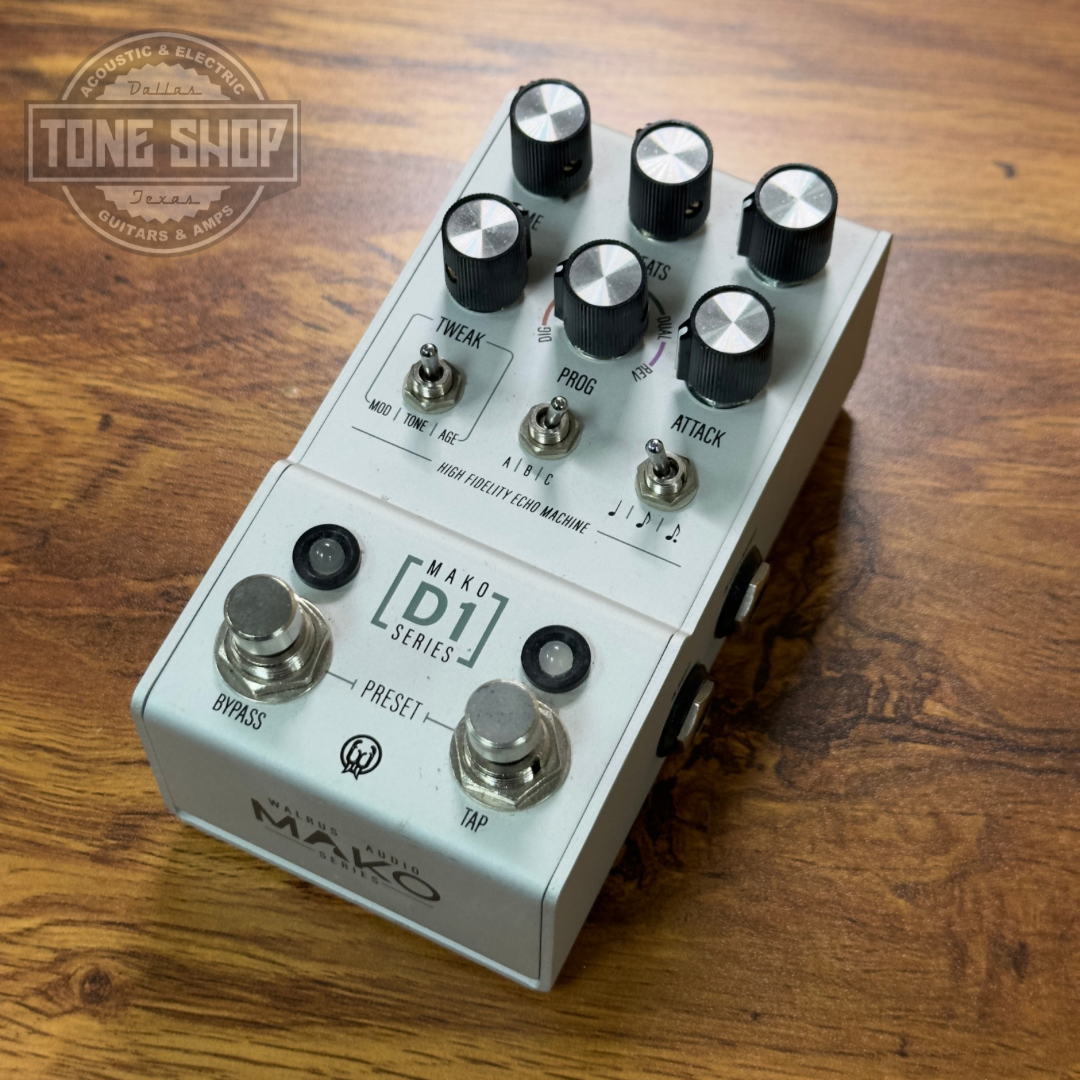 Top of Used Walrus Audio Mako D1 Delay V1 w/box.