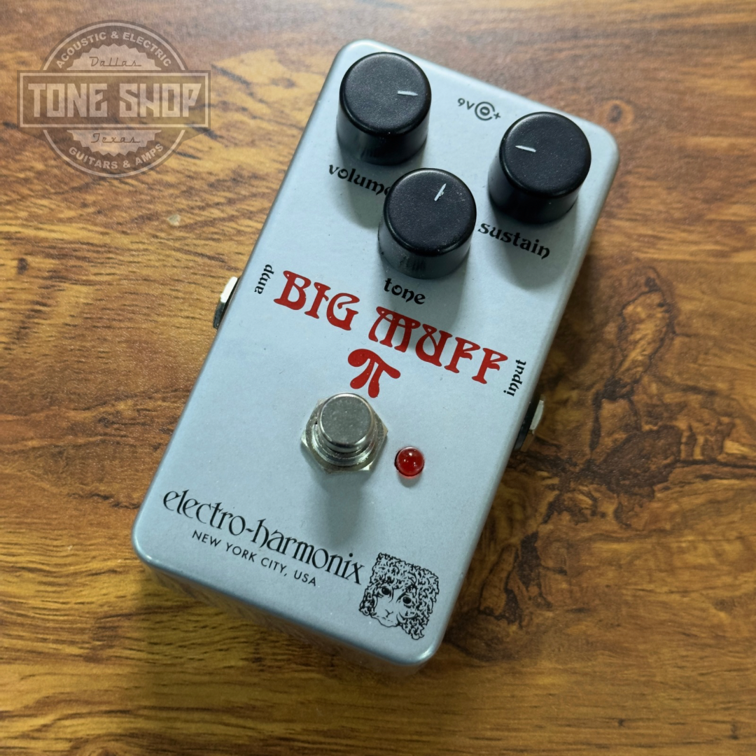 Top of Used Electro-Harmonix Rams Head Big Muff Pi Nano w/box.