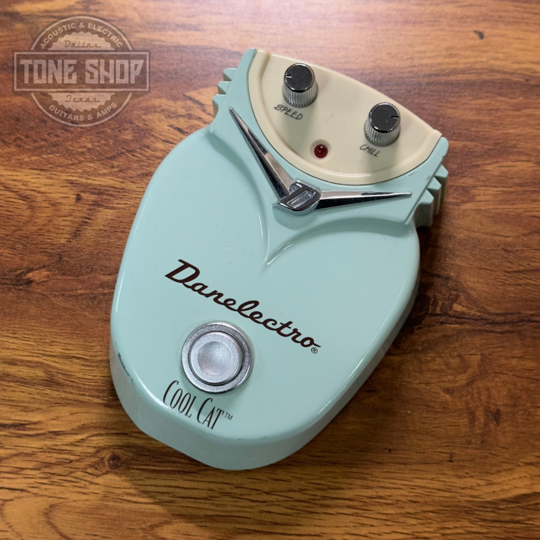 Top of Used Danelectro Cool Cat Chorus.