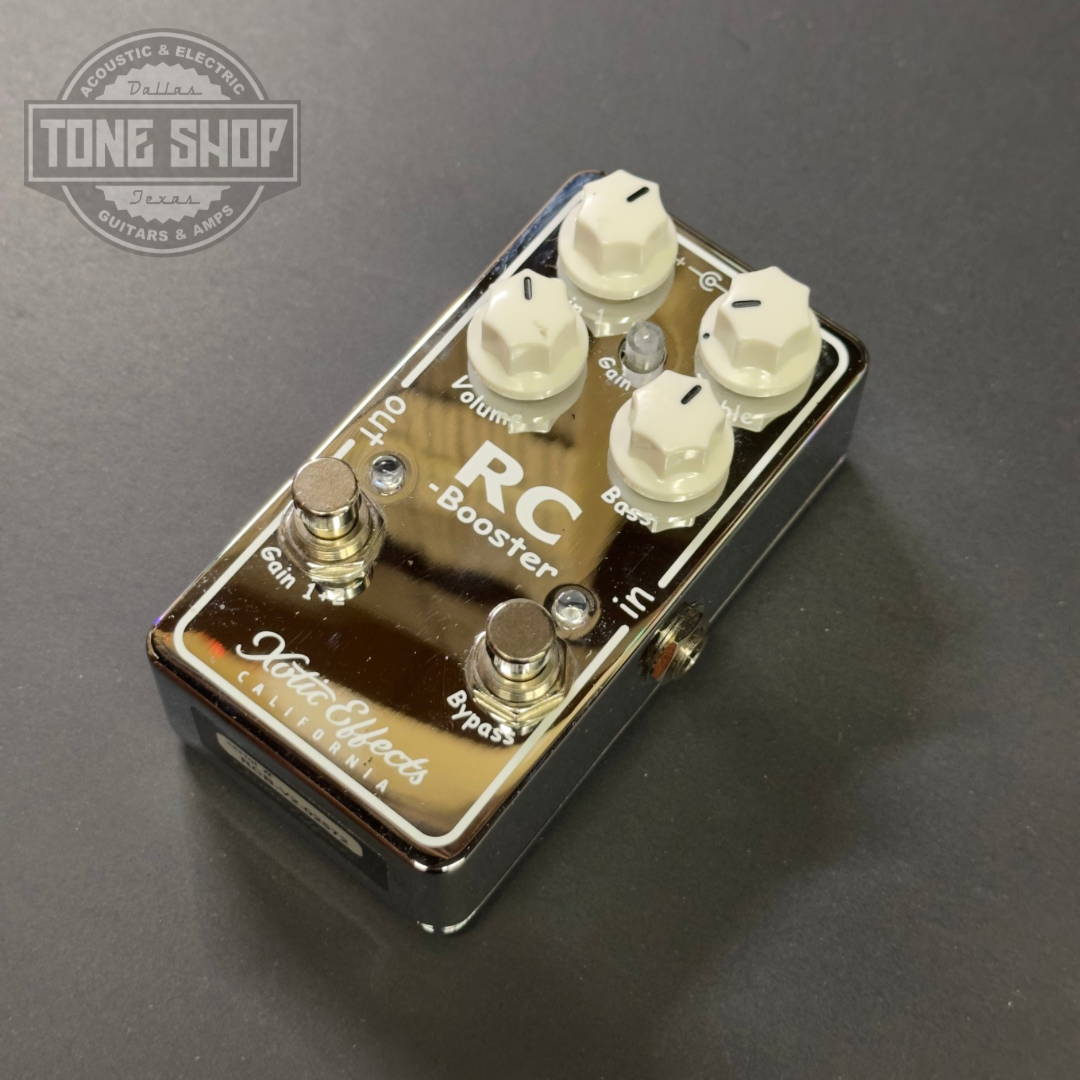 Top of Used Xotic Effects RC Booster Chrome.