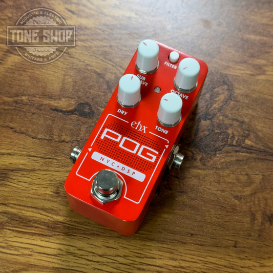 Top of Used Electro-Harmonix Pico Pog Polyphonic Octave Generator.