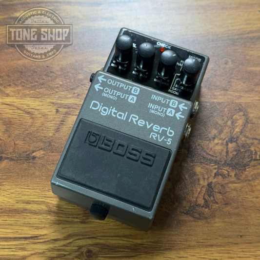 Top of Used Boss RV-5 Digital Reverb w/box.