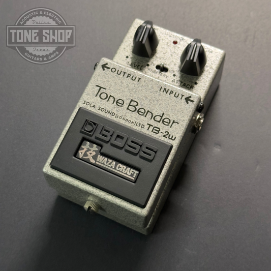 Top of Used Boss TB-2W Tone Bender Waza Craft w/box.