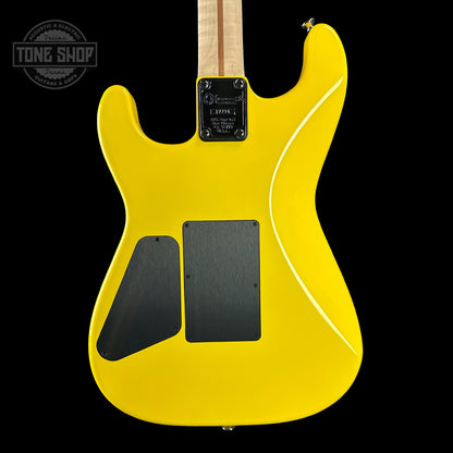 Back of Charvel Custom Shop San Dimas 2H FR Graffiti Yellow.