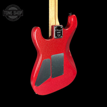 Back angle of Charvel Custom Shop San Dimas 2H FR Red Sparkle.