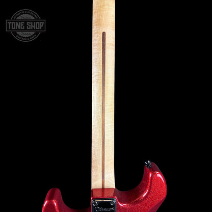 Back of neck of Charvel Custom Shop San Dimas 2H FR Red Sparkle.