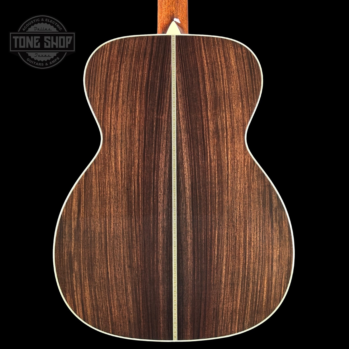 Back of Collings OM2H Sunburst.