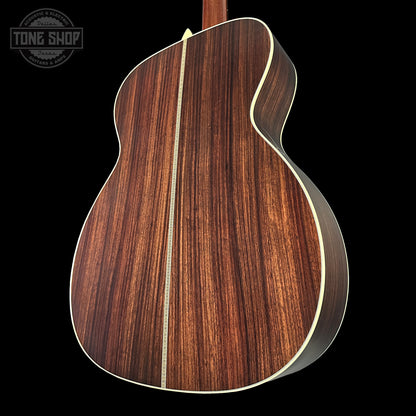 Back angle of Collings OM2H Natural Sitka/EIR.