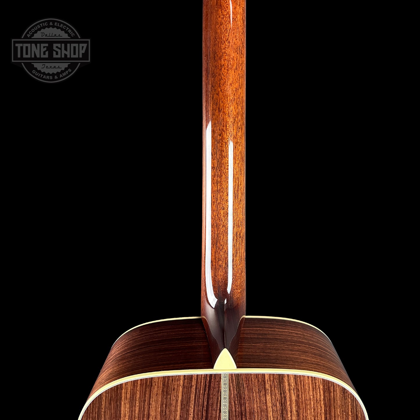 Back of neck of Collings D2H Natural Sitka/EIR.