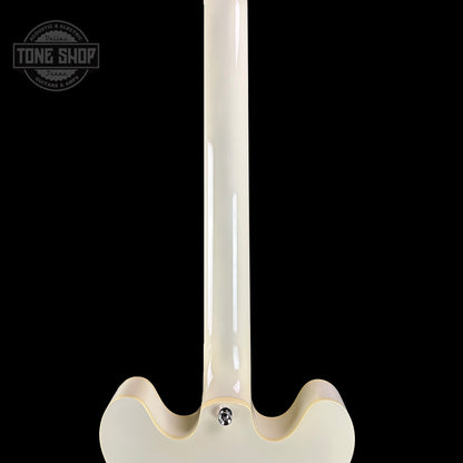 Back of neck of Collings I30-LC  Olympic White.