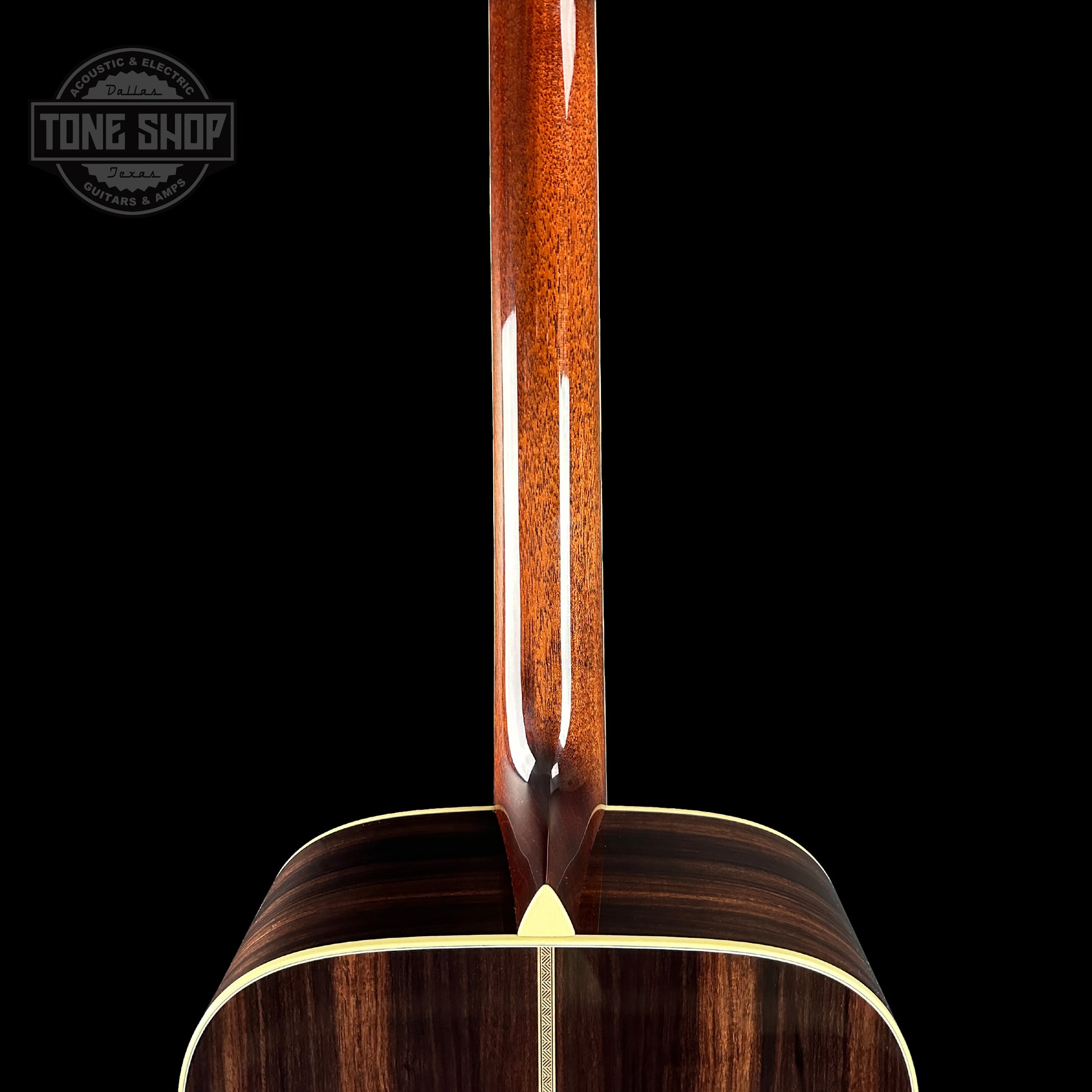 back of neck of Collings CW Indian.