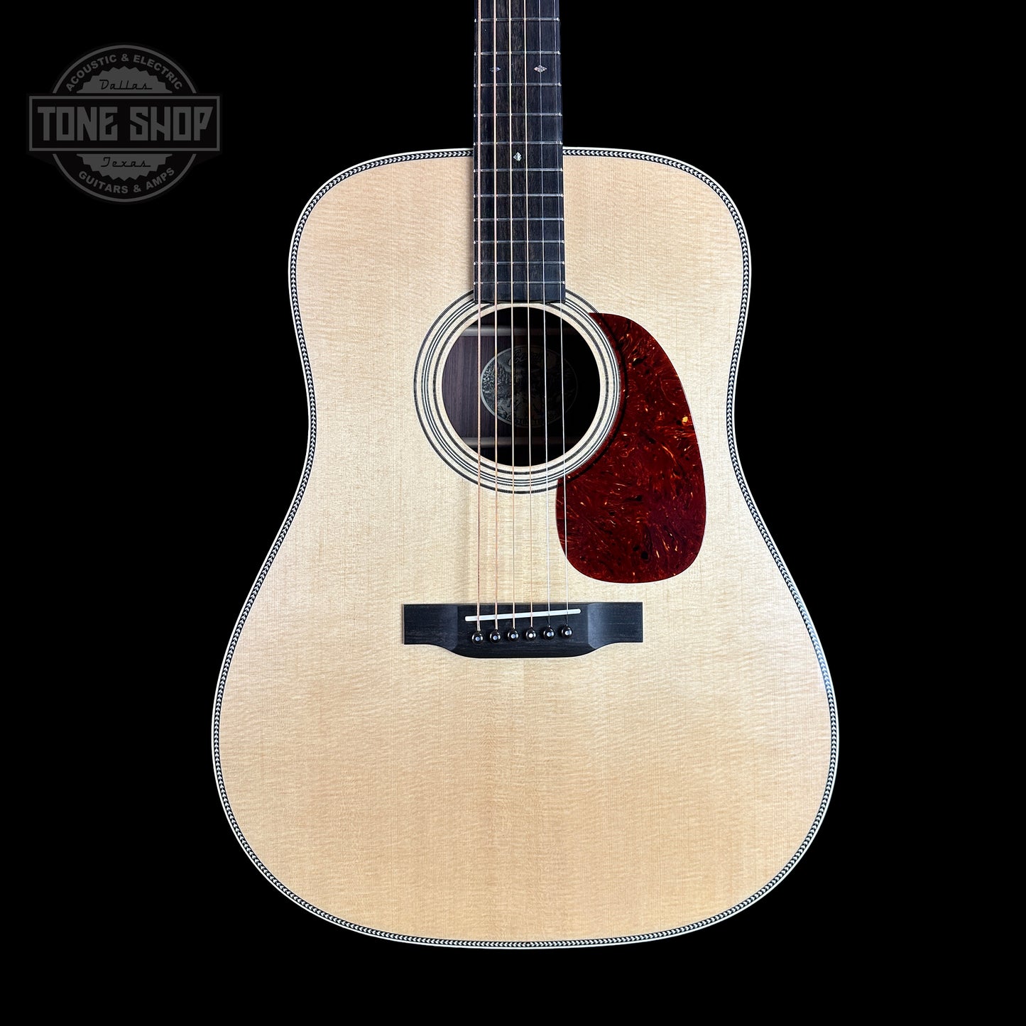 Front of Collings D2H Natural Sitka/EIR.