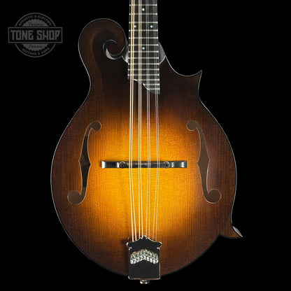 Front of Collings MF Mandolin Gloss Top Sunburst.