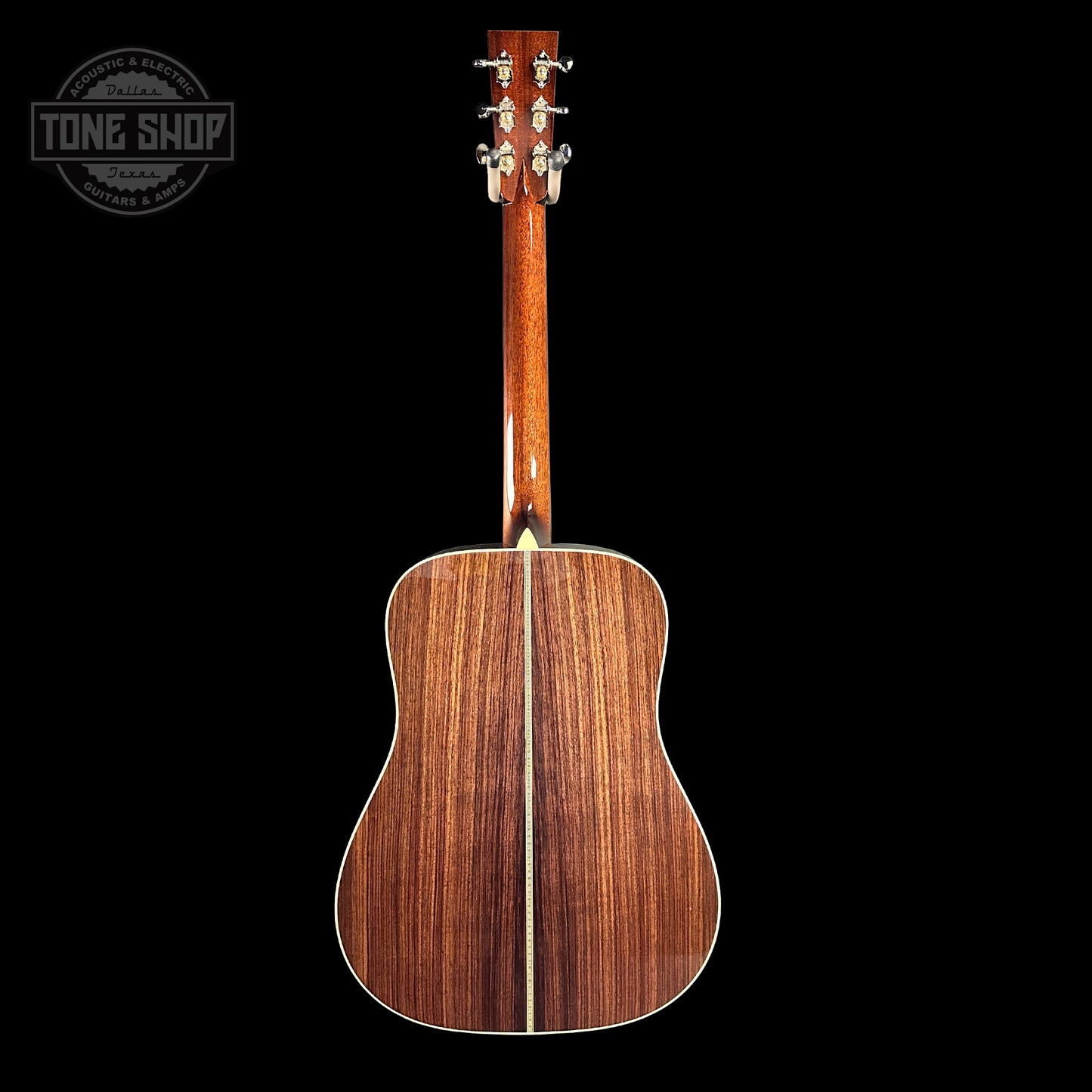 Full back of Collings D2H Natural Sitka/EIR.