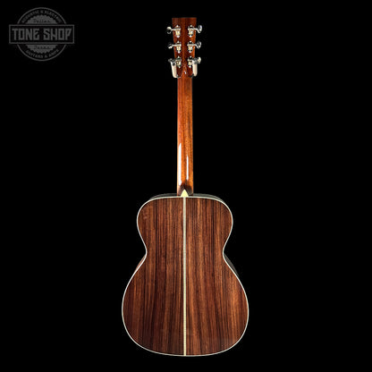 Full back of Collings OM2H Natural Sitka/EIR.