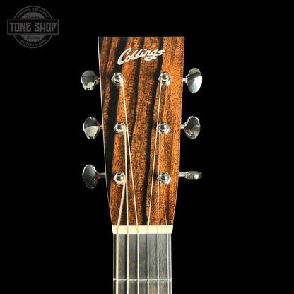 Headstock of Collings OM2H Natural Sitka/EIR.