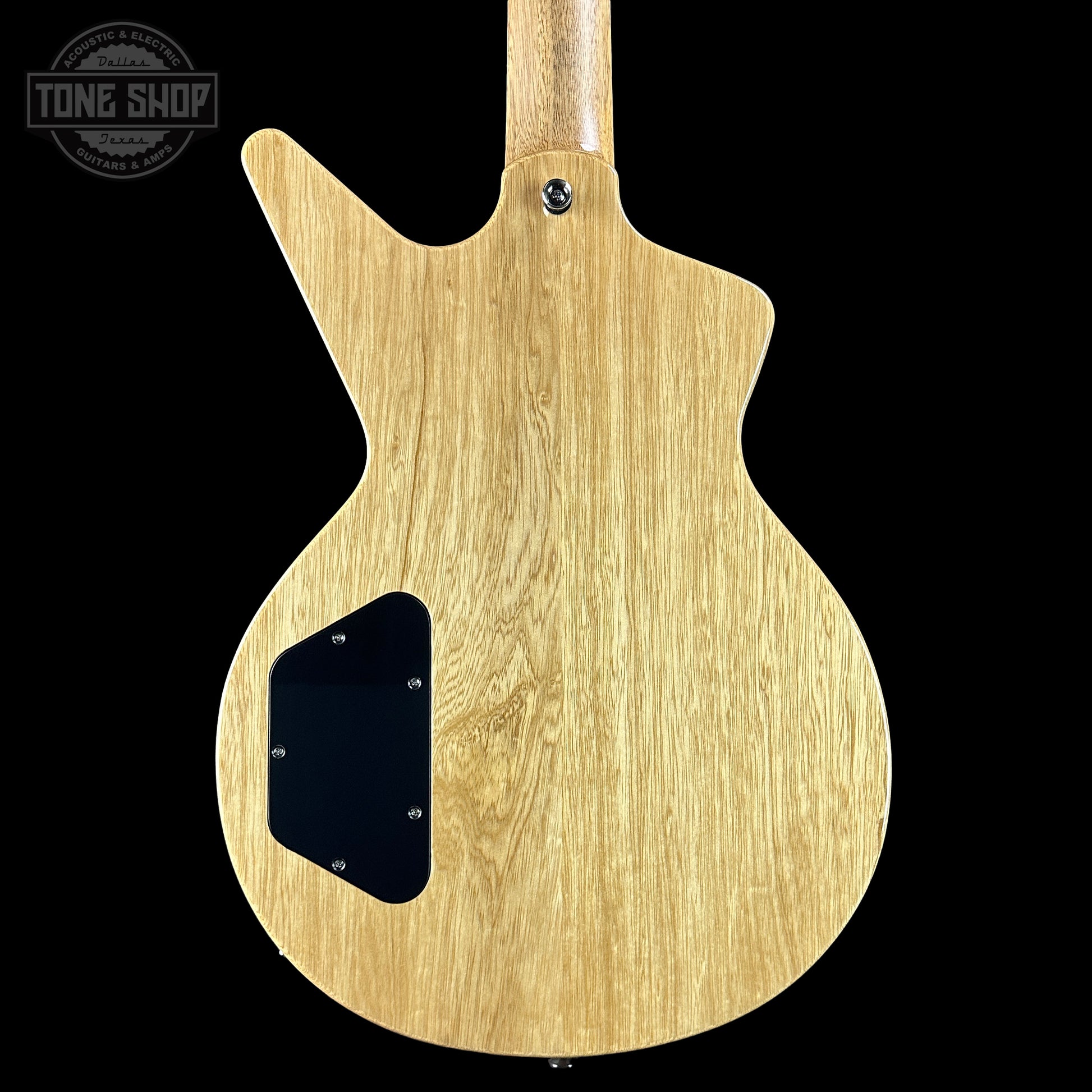 Back of Dean USA Custom Shop Cadillac Natural Korina Single Hum.