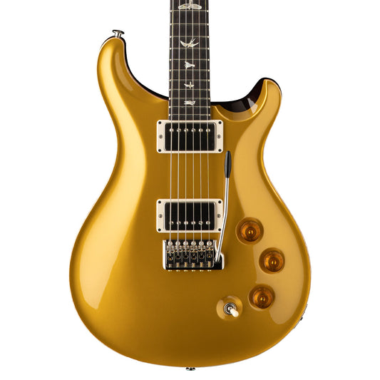 Closeup of PRS DGT Gold Top Natural Back Birds w/case