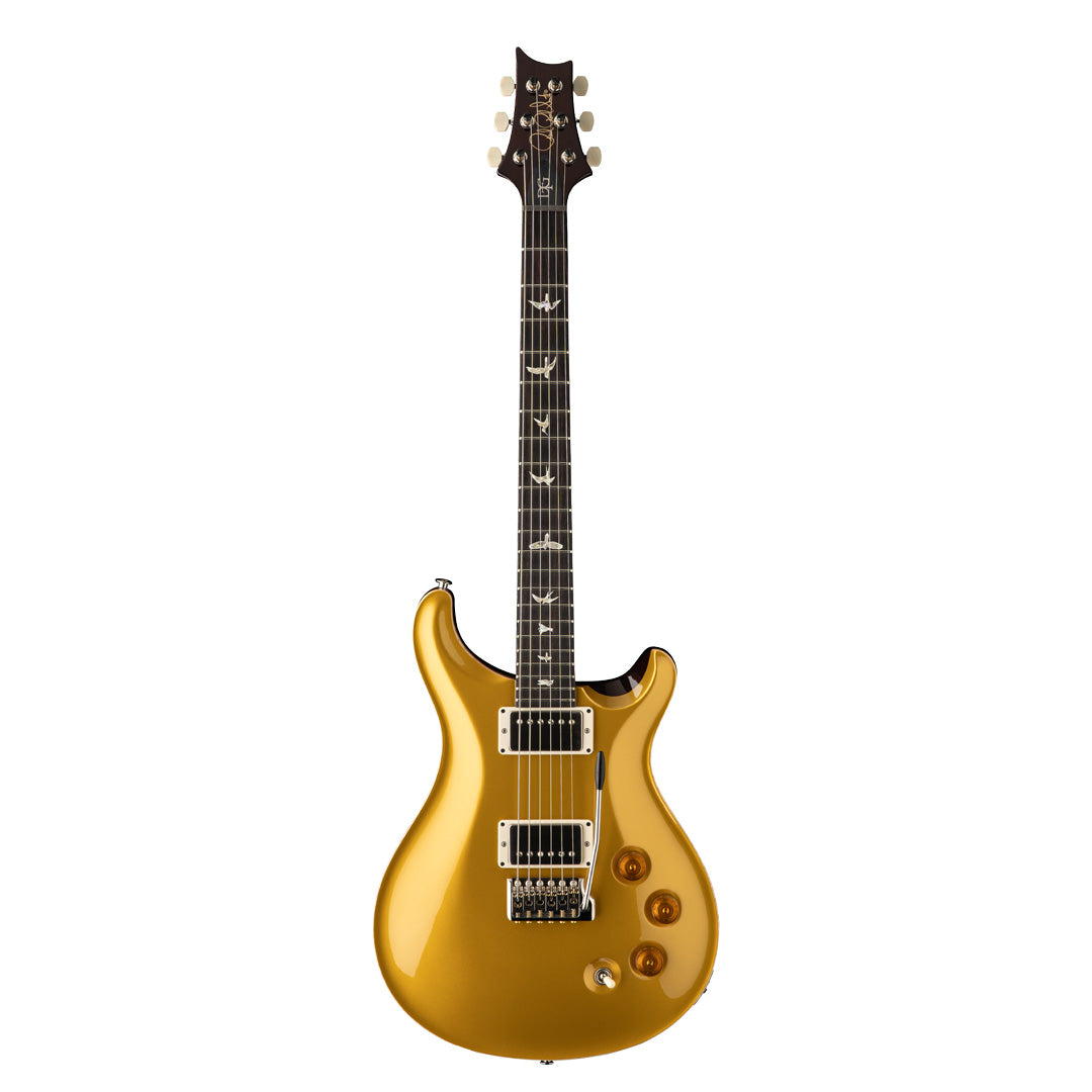 Full front of PRS DGT Gold Top Natural Back Birds w/case
