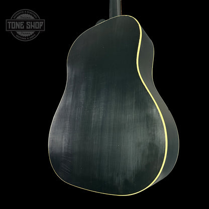 Back angle of Gibson Custom Shop Made 2 Measure 1942 Banner J-45 Murphy Lab Light Aged Ebony.