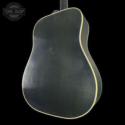 Back angle of Gibson Custom Shop Dealer Select 1960 Hummingbird Ebony Heavy Aged.