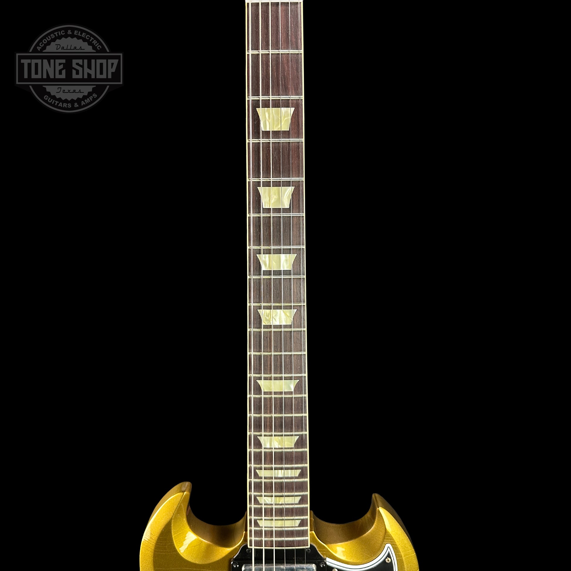 Fretboard of Gibson Custom Shop M2M 1964 SG Standard Reissue w/Maestro Murphy Lab Ultra Light Aged Double Gold w/Stinger.